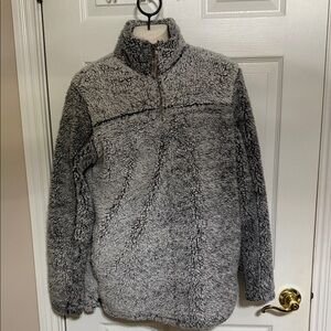 Cozy Gray Sherpa Men's Sweater